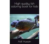 High quality fish coloring book for kids