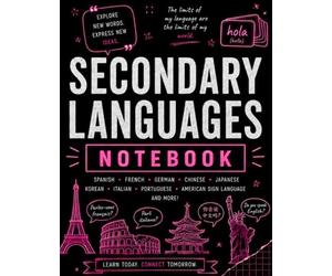 High School Secondary Languages Notebook: Wide Ruled Composition Book for French, Spanish, German, Japanese, Mandarin & Second Language Studies