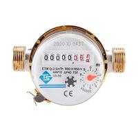 High Sensitivity 0.0001 m³ Fred Water Meter DN15 1/2 pollici, contatore rotativo meccanico con display regolabile a 360°, strumento di misurazione del flusso di per uso domestico