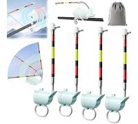 High Sensitivity Fishing Float Bite Alert for Rods, Smart LED Luminous Hook Alarm with LED Lights & Sound, All-Weather Anglers Waterproof Sea & Lake Gear, Clip-On Sound Bite Alert Bell (4pcs)