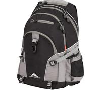 High Sierra Loop Backpack Travel or Work Bookbag with tablet sleeve One Size Black/Charcoal