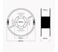 High Speed PETG 3D Printer Filament 1.75mm, Hyper Printing Material ±0.02mm Accuracy, 1kg2.2lbs Spool, for Most Printers Yellow (White)