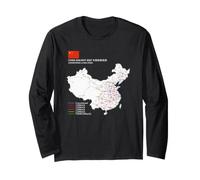 High-Speed Train Railway - Souvenir Route Map China Maglia a Manica
