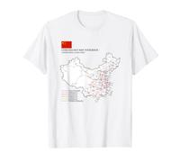 High-Speed Train Railway - Souvenir Route Map China Maglietta