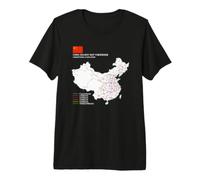 High-Speed Train Railway - Souvenir Route Map China Maglietta Premium