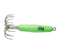 High Squid Fishing Hook 12 Point Glowing Coating Reinforced Metal Connection Rings Glow Lure