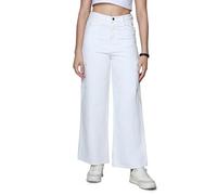 HIGH STAR Jeans grigi a vita alta in cotone a gamba larga, Grigio, 60