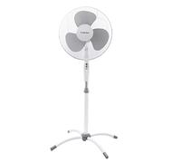 High-Tech Ventilatore Silenzioso Bianco con 3 Velocità e 45 Watt + Piantana h130 CM con Rotazione di 90° e 3 Lame Rinfresca la Tua Estate !