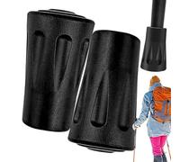 High-Traction Trekking Tips - Premium Protective Pole Guards, Features Abrasion-Resistant Vulcanized Rubber Architecture for Maximum Longevity | Precision-Molded Vibration-Dampening Core E