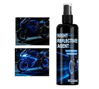 High Visibility Reflective Spray, 120ml Safety Agent | Nighttime Cycling Visibility | Reflective Coating | Quick Dry Formula | Essential Gear For Bikes Helmets Backpacks | Weather Resistant |