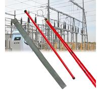 High-Voltage Measuring Rods, 600cm 800cm 1000cm Adjustable Height & with Carrying Bag, for Live Power Lines(Red,800cm(26.2ft))