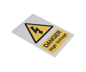 High Voltage Segnale di Pericolo 200 x 300mm - Sealey HVSA4 Nuovo
