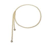 High Waisted Chain Bikini, Waist Body Chain for Bikini Coin Pendant Love Gold Chain Waist Belt for Women Belts