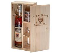 HIGH WEST WHISKEY RENDEZVOUS RYE 70 CL CONFEZIONE REGALO IN LEGNO CON 2 BICCHIERI