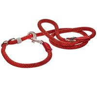 High5Dogs, Guinzaglio ergonomico Arancione 13 mm x 140 cm per Cani, Resistente e Durevole, Ideale per Passeggiate in Tutta Sicurezza, Facile da Pulire, Comfort ottimale, Modello Leisure Leader