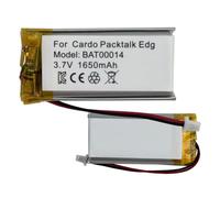 HIGHAKKU Batteria di ricambio BAT00014, 1650 mAh, compatibile con Car-do Packtalk Edge, Packtalk Custom, Packtalk Neo, Packtalk Edgephones, Packtalk Pro, sistema di comunicazione Scala Rider Packtalk