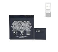 HIGHAKKU Batteria di ricambio BL-6P, Batteria Telefono, compatibile con No-kia 6500 Classic 7900 Prism 6500C 7900P 7900 BL6P