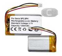 HIGHAKKU Batteria di ricambio compatibile con cuffie wireless Sena SF2, SP52, SP52-C, SF4, SF2-02 (3 cavi)