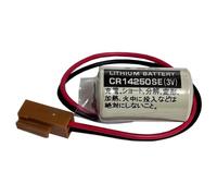 HIGHAKKU Batteria di ricambio Sanyo/FDK CR14250SE CR14250SE (3V) CR-1/2 AA programmabile Logic Controller Litio con Brown Plug