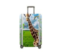 Highdi 18-32 Pulgadas Funda para Maletas, Elasticidad Funda Maleta Estampado Animal en 3D, Anti-Polvo Cubierta de Equipaje, Anti-Rasguños Funda Protectora Maletas (Giraffa,XL)