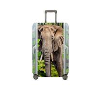 Highdi 18-32 Pulgadas Funda para Maletas, Elasticidad Funda Maleta Estampado Animal en 3D, Anti-Polvo Cubierta de Equipaje, Anti-Rasguños Funda Protectora Maletas (Elefante,L)