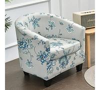 Highdi 2 Pezzi Copripoltrona 1 Posto Chesterfield Elasticizzato, Poltrona Club da Cocktail Antiscivolo Rimovibile Tub Chair Copripoltrona per Bar Camera da Letto Soggiorno (Paisley esotico)