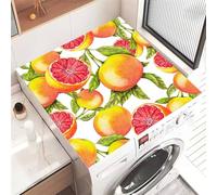 Highdi 2025 Tappetino Antiscivolo, modello 3D Copri Lavatrice Antiscivolo,Tappetino Superiore Lavatrice Universale, per Copertura Frigorifero Protezione Superiore (Frutto,50x60cm)
