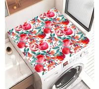 Highdi 2025 Tappetino Antiscivolo, modello 3D Copri Lavatrice Antiscivolo,Tappetino Superiore Lavatrice Universale, per Copertura Frigorifero Protezione Superiore (Melograno,50x60cm)