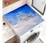 Highdi 2025 Tappetino Antiscivolo, modello 3D Copri Lavatrice Antiscivolo,Tappetino Superiore Lavatrice Universale, per Copertura Frigorifero Protezione Superiore (Blu,30x40cm)