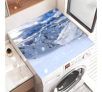 Highdi 2025 Tappetino Antiscivolo, modello 3D Copri Lavatrice Antiscivolo,Tappetino Superiore Lavatrice Universale, per Copertura Frigorifero Protezione Superiore (Nevicata,50x60cm)