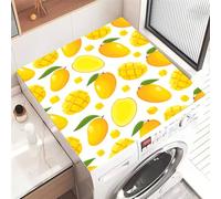 Highdi 2025 Tappetino Antiscivolo, modello 3D Copri Lavatrice Antiscivolo,Tappetino Superiore Lavatrice Universale, per Copertura Frigorifero Protezione Superiore (Mango,50x60cm)