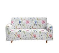 Highdi 3D Copridivano di Giardino Moderno, Copridivano Elasticizzato 1/2/3/4 Posti, Universale Fodere Copridivani, Copridivani con Braccioli, Antiscivolo Sofa Protettore (Fiori Rosa,2 posti)