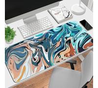 Highdi Alfombrilla Ratón XXL/XL,Abstracción Alfombrilla Gaming con Base de Goma Antideslizante,Grande Desk Mat Alfombrilla Raton,para Gamers,PC y Portátil,Protector Escritorio (400 * 900 * 2mm,Cachi)