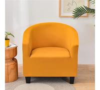 Highdi Copripoltrona 1 Posto Elasticizzato Tinta Unita Chesterfield, Fodere Copripoltrona da Cocktail Universale Lavabile Rimovibile Fodera per Poltrona per Hotel Salotto (d'Oro)