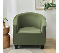 Highdi Copripoltrona 1 Posto Elasticizzato Tinta Unita Chesterfield, Fodere Copripoltrona da Cocktail Universale Lavabile Rimovibile Fodera per Poltrona per Hotel Salotto (Army Green)