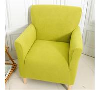 Highdi Copripoltrona con Braccioli in Tessuto Jacquard Elasticizzato, Copridivano 1 Posto Fodere per Poltrona Antiscivolo Antimacchia per Bar Soggiorno Camera da Letto Club (Verde Mela)