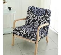Highdi Copripoltrona in Spandex Elasticizzato Morbida con Stampa Barocca Vintage, Fodera per Poltrona con Braccioli in Legno per Relax Reclinabile Sedia a Dondolo Soggiorno (Nero Lusso,1 Posto)