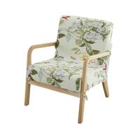 Highdi Copripoltrona in Spandex Elasticizzato Morbida con Stampa Floreale, Fodera per Poltrona con Braccioli in Legno per Soggiorno/Relax Reclinabile/Sedia a Dondolo (Primavera,1 Posto)