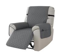 Highdi Copripoltrona Relax Reclinabile, Copridivano Trapuntato Impermeabile per Poltrona Relax Reclinabile Elettrica Copri Divano, Antiscivolo Antimacchia AntiGraffio Lavabile (Grigio)