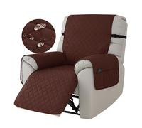 Highdi Copripoltrona Relax Reclinabile, Copridivano Trapuntato Impermeabile per Poltrona Relax Reclinabile Elettrica Copri Divano, Antiscivolo Antimacchia AntiGraffio Lavabile (Marrone)