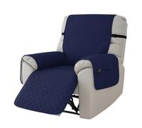 Highdi Copripoltrona Relax Reclinabile, Copridivano Trapuntato Impermeabile per Poltrona Relax Reclinabile Elettrica Copri Divano, Antiscivolo Antimacchia AntiGraffio Lavabile (Blu Navy)