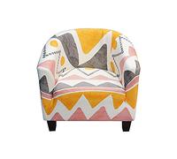 Highdi Copripoltrona Stampata Moderno Elasticizzato, Chesterfield 1 Posto, Fodera per Sedia Club, Universale Lavabile Rimovibile Copridivano per Bar Soggiorno Camera da Letto (Bohémien Rosa)