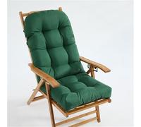 Highdi Cuscino per Sedia a Sdraio da Giardino Esterno Impermeabile, 110x50 cm Cuscino Imbottito in Tessuto Oxford per Lettino Prendisole Poltrona Sdraio Relax Sedie Pieghevole (Verde)