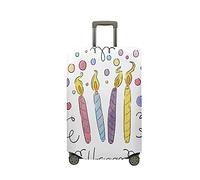 Highdi Impresión de Velas Funda para Maletas, Funda Maleta 18-32 Pulgadas, Anti-Polvo Cubierta de Equipaje, Lavable Anti-Rasguños Funda Protectora Maletas (multicolor,L(25-28pulgadas))