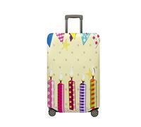 Highdi Impresión de Velas Funda para Maletas, Funda Maleta 18-32 Pulgadas, Anti-Polvo Cubierta de Equipaje, Lavable Anti-Rasguños Funda Protectora Maletas (amarillo,XL(29-32pulgadas))