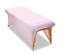 Highdi Lenzuolo da Lettino per Massaggio, Morbido Poliestere Lenzuolo da Tavolo per Massaggi Lavabile e Riutilizzabile Adatto per Il Massaggio dei Salone, Spa (6FT/183 * 76 * 74CM,Rosa)