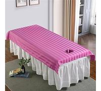 Highdi Lenzuolo per Lettino da Massaggio, Lenzuolo Coprilettino SPA, con Foro per il letto Tessuto per Massaggi nei Saloni di Bellezza (75 * 190cm,Rosa rossa)