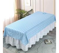 Highdi Lenzuolo per Lettino da Massaggio, Striscia Lenzuolo Coprilettino SPA, con Foro per il letto Tessuto per Massaggi nei Saloni di Bellezza (190 * 100cm,Cielo blu)