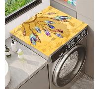 Highdi Tappetino Antiscivolo Cacciatore di sogni, Copri Lavatrice Antiscivolo,Tappetino Superiore Lavatrice Universale, per Copertura Frigorifero Protezione Superiore (Zenzero,60x60cm)