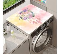 Highdi Tappetino Antiscivolo Cacciatore di sogni, Copri Lavatrice Antiscivolo,Tappetino Superiore Lavatrice Universale, per Copertura Frigorifero Protezione Superiore (Farfalla,50x50cm)